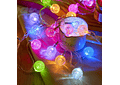 10MTS SERIE DE LUZ LED DE COLORES EN FORMA DE ESFERITAS MOD#QT-100LC- QM-100LC-QT-100LA Y QT-100LH- COPIAR