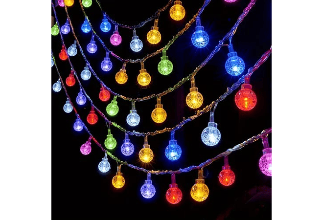 10MTS SERIE DE LUZ LED DE COLORES EN FORMA DE ESFERITAS MOD#QT-100LC- QM-100LC-QT-100LA Y QT-100LH- COPIAR