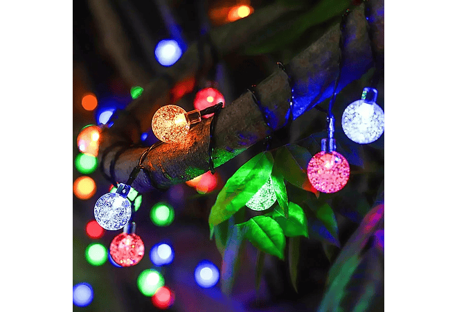 10MTS SERIE DE LUZ LED DE COLORES EN FORMA DE ESFERITAS MOD#QT-100LC- QM-100LC-QT-100LA Y QT-100LH- COPIAR