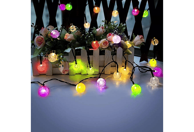 10MTS SERIE DE LUZ LED DE COLORES EN FORMA DE ESFERITAS MOD#QT-100LC- QM-100LC-QT-100LA Y QT-100LH- COPIAR