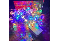 ❄️ SERIE DE LUZ LED ESFERITAS COLORES 5MTS MOD#QT-50LC