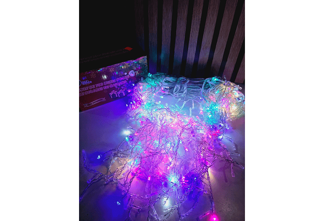 14 MTS SERIE NAVIDEÑA DE 700 LUCES LED DE COLORES EN CASCADA MOD#TS-6608C 🥰🎄CONECCION ELECTRICA