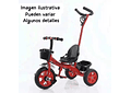 TRICICLO ECONÓMICO CON BARRA DE EMPUJE MOD# GTS272