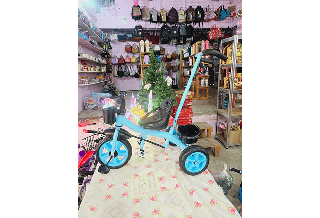 TRICICLO ECONÓMICO CON BARRA DE EMPUJE MOD# GTS272