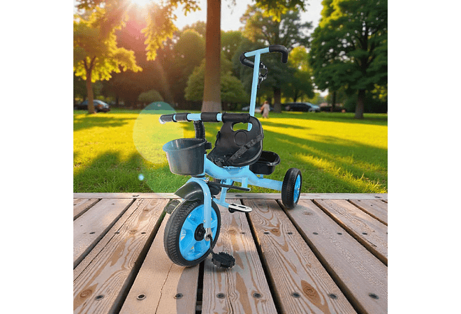 TRICICLO ECONÓMICO CON BARRA DE EMPUJE MOD# GTS272