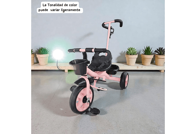 TRICICLO ECONÓMICO CON BARRA DE EMPUJE MOD# GTS272