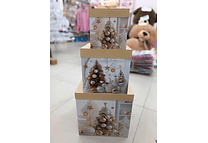 SET DE 3 CAJAS PARA REGALO DISEÑO NAVIDAD 🎄🎁