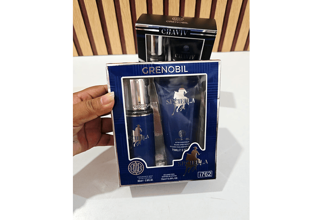 SET DE FRAGANCIAS PARA CABALLERO GRENOBIL 85/75 ML MOD# i761 Y i762