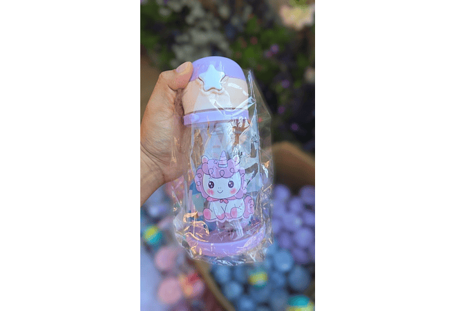 BOTELLA KAWAII RENO PARA AGUA MOD #8376 600ML