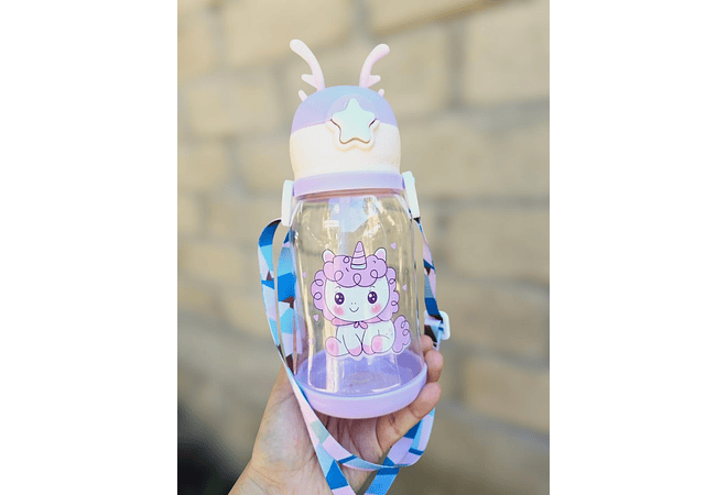 BOTELLA KAWAII RENO PARA AGUA MOD #8376 600ML