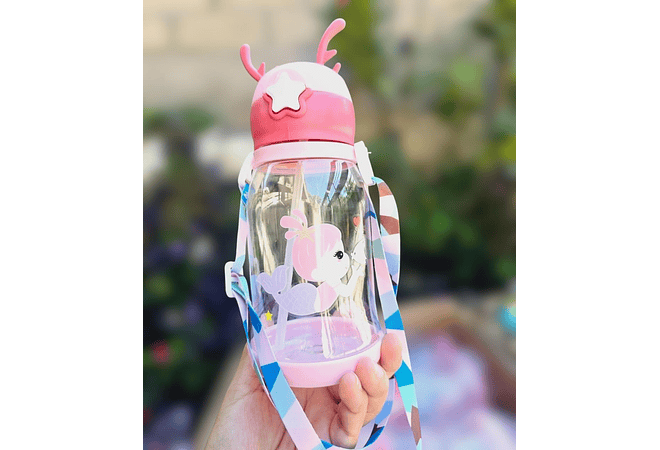 BOTELLA KAWAII RENO PARA AGUA MOD #8376 600ML