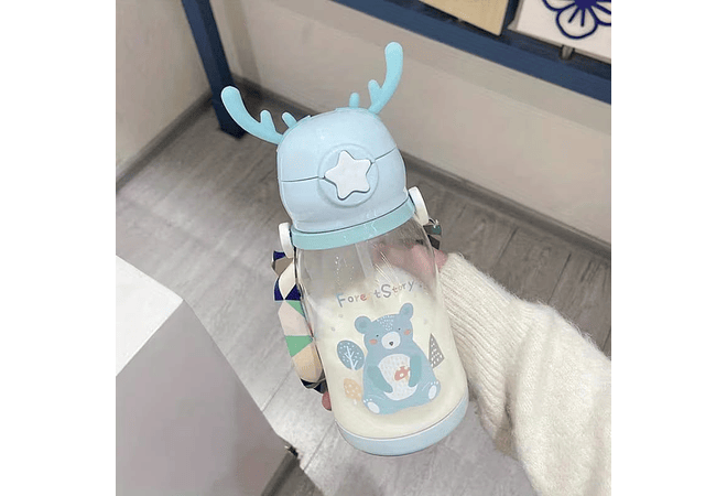 BOTECITO PARA AGUA INFANTIL CON OREJITAS MODELO #301