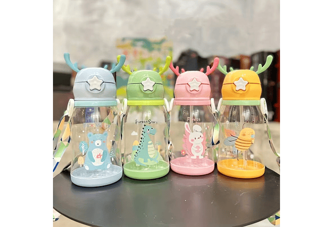 BOTECITO PARA AGUA INFANTIL CON OREJITAS MODELO #301