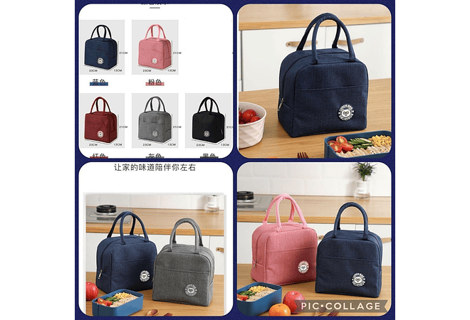 LONCHERITAS TÉRMICAS COLORES LISOS MOD# 302