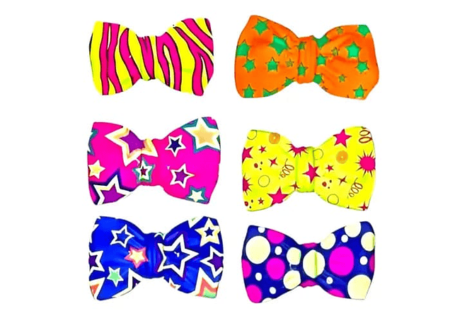 DOCENA DE SOMBREROS, CORBATA,MOÑO YANTIFAZ PARA FIESTA /COLORES NEON  🥳 🎉 👔🎩