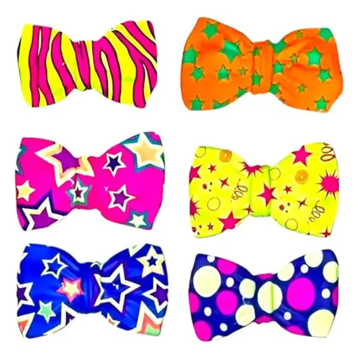 DOCENA DE SOMBREROS, CORBATA,MOÑO YANTIFAZ PARA FIESTA /COLORES NEON  🥳 🎉 👔🎩 9
