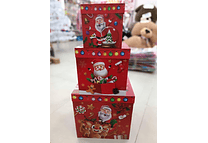 SET DE 3 CAJAS PARA REGALO DISEÑO NAVIDAD 🎄🎁