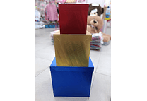 SET DE 3 CAJAS PARA REGALO COLORES METÁLICOS 🎁🛍️