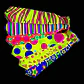 DOCENA DE SOMBREROS, CORBATA,MOÑO YANTIFAZ PARA FIESTA /COLORES NEON  🥳 🎉 👔🎩 - Miniatura 6