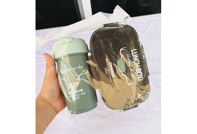 SET TUPPER PARA LUNCH+ BOTELLA  MODELO MOD# 2230-217-4