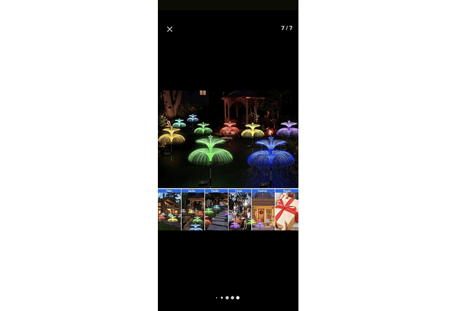 MEDUSA DE LUZ SOLAR DECORACIÓN MOD#701