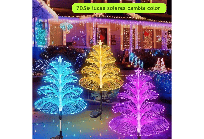 MEDUSA 4 CAPAS DE LUZ SOLAR DECORACIÓN MOD#705