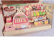 JUGUETE/CAJA REGISTRADORA CONEJITO CON ACCESORIOS CON SONIDO MOD# GTS595 🖥️💰