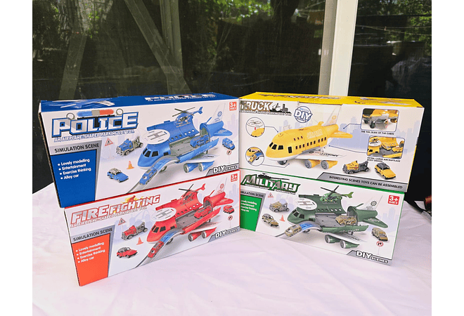 JUGUETE AVIÓN CON PISTA Y ACCESORIOS MOD#B100-1A