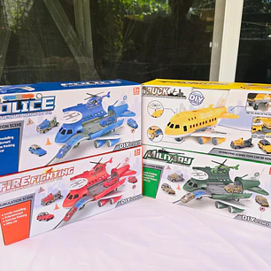 JUGUETE AVIÓN CON PISTA Y ACCESORIOS MOD#B100-1A