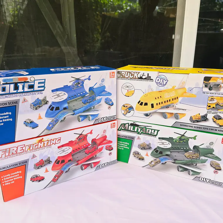 JUGUETE AVIÓN CON PISTA Y ACCESORIOS MOD#B100-1A 2