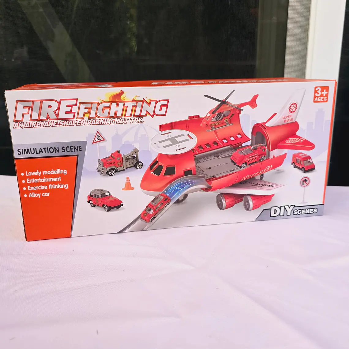 JUGUETE AVIÓN CON PISTA Y ACCESORIOS MOD#B100-1A 4