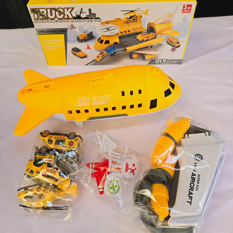 JUGUETE AVIÓN CON PISTA Y ACCESORIOS MOD#B100-1A 6