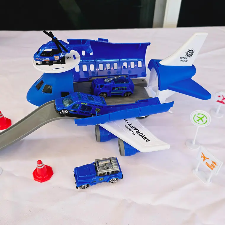 JUGUETE AVIÓN CON PISTA Y ACCESORIOS MOD#B100-1A 7