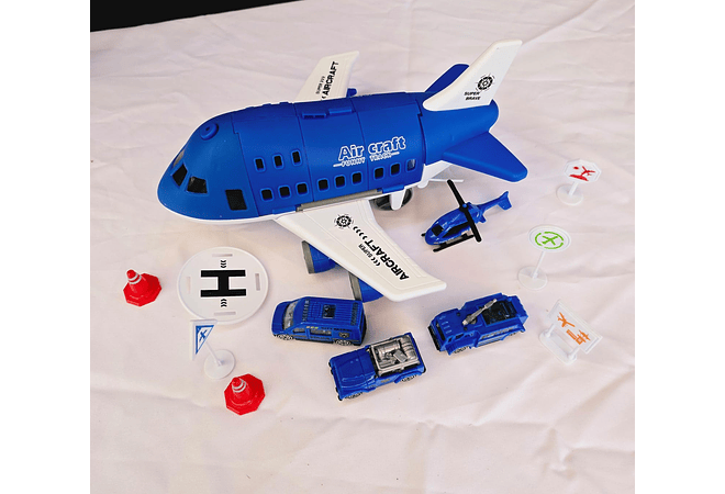 JUGUETE AVIÓN CON PISTA Y ACCESORIOS MOD#B100-1A