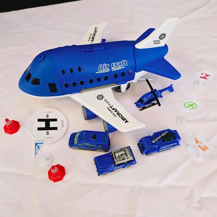 JUGUETE AVIÓN CON PISTA Y ACCESORIOS MOD#B100-1A 8