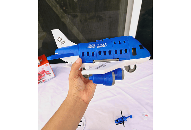 JUGUETE AVIÓN CON PISTA Y ACCESORIOS MOD#B100-1A