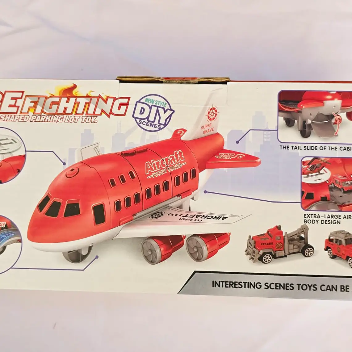 JUGUETE AVIÓN CON PISTA Y ACCESORIOS MOD#B100-1A 11