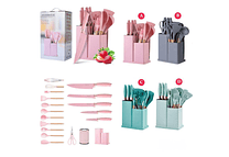 SET DE UTENSILIOS Y CUCHILLOS PARA COCINA MOD#TU-0701