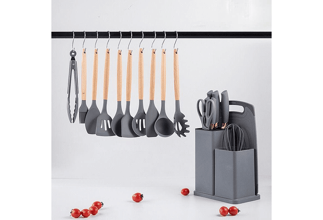 SET DE UTENSILIOS Y CUCHILLOS PARA COCINA MOD#TU-0701
