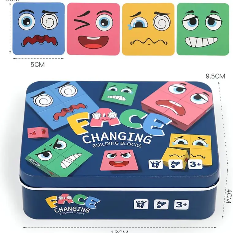 JUEGO DIDÁCTICO MÁGICO FORMA CARAS MOD# QM-508 2