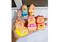 PAQ DE 3 SQUISHY KAWAII/LLAVERO DISEÑO CAPIBARA MOD# LLC