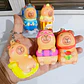 PAQ DE 3 SQUISHY KAWAII/LLAVERO DISEÑO CAPIBARA MOD# LLC - Miniatura 2