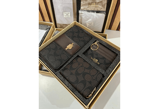 SET DE REGALO CARTERA COACH IMITACIÓN MODELO #LLH-041