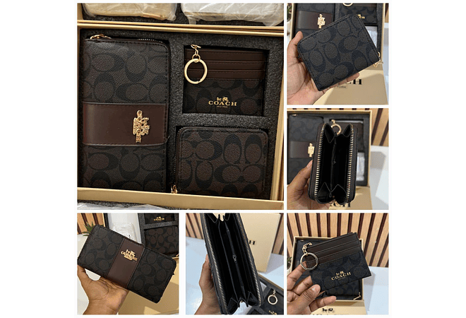SET DE REGALO CARTERA COACH IMITACIÓN MODELO #LLH-041