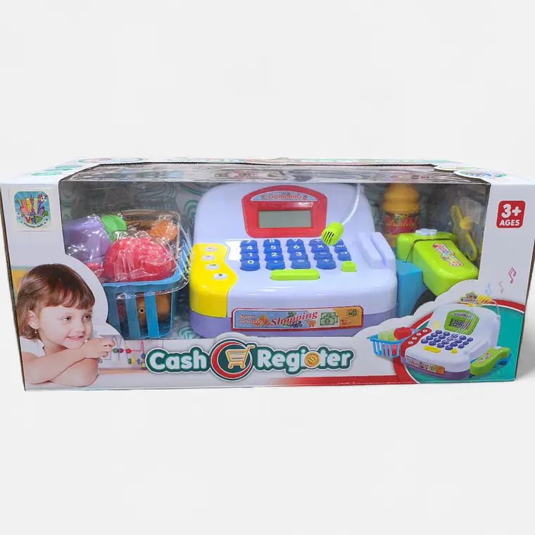 JUGUETE CAJA REGISTRADORA CON CANASTA DE COMPRAS MOD #LS820A19-1/A19 2