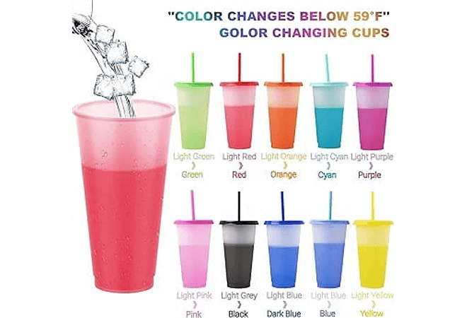 PAQUETE DE 10 VASOS MÁGICOS DE 700ML MOD# VAS- COPIAR