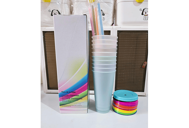 PAQUETE DE 10 VASOS MÁGICOS DE 700ML MOD# VAS- COPIAR