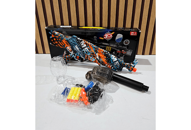 PISTOLA DE HIDROGEL AK-47 3 EN 1, MOD #G585 AL AZAR