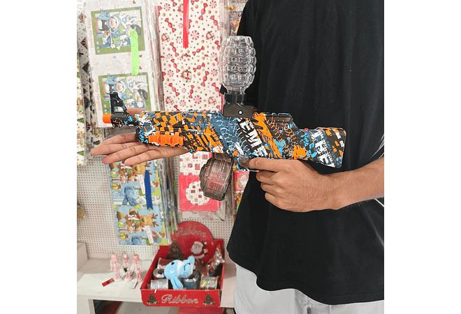 PISTOLA DE HIDROGEL AK-47 3 EN 1, MOD #G585 AL AZAR