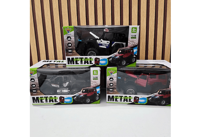 JUGUETE DE CARRO DE METAL CON CONTROL REMOTO MOD #RC26-017K